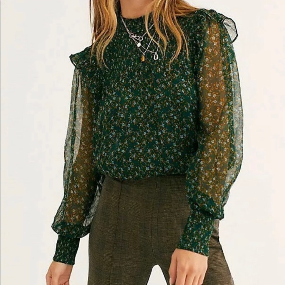 6. NWT 🌼 FREE PEOPLE Roma blouse - Picture 2 of 7